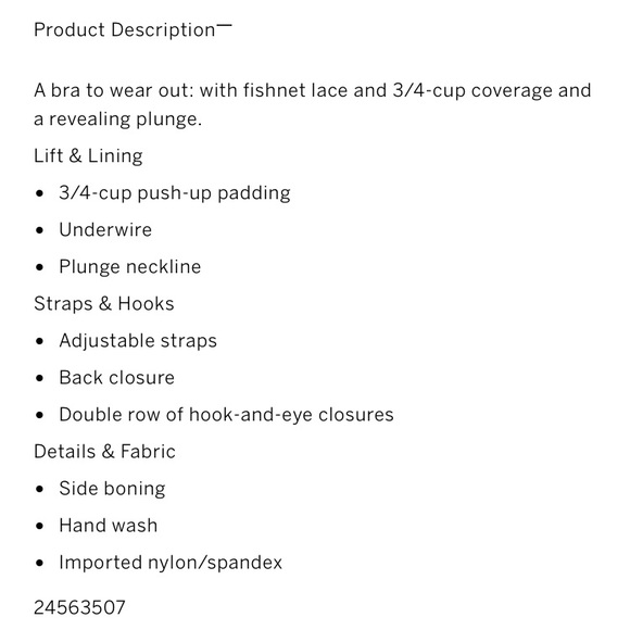 🌸VS Fishnet Lace Push-Up Bra - Picture 4 of 8